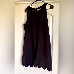 Monteau black scallop dress Size M